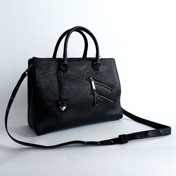 Rebecca Minkoff Jamie Large Leather Satchel Bag - Picture 3 of 16